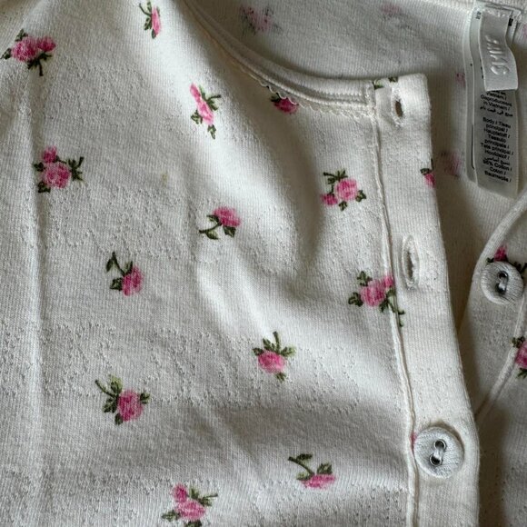 Skims Logo Pointelle Cardigan Rosebud Valentines XS - Picture 4 of 4